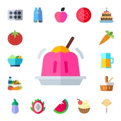 Modern Simple Set of fruit Vector flat Icons