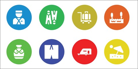 Fototapeta premium tourism icon set