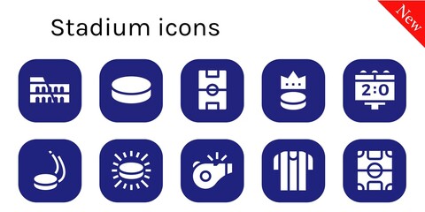 stadium icon set