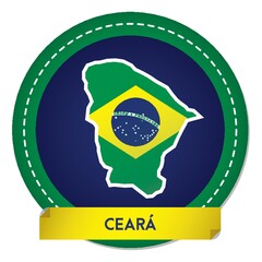 ceara map sticker