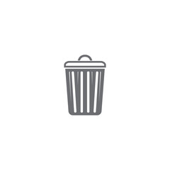 trash can icon vector design template