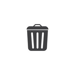 trash can icon vector design template