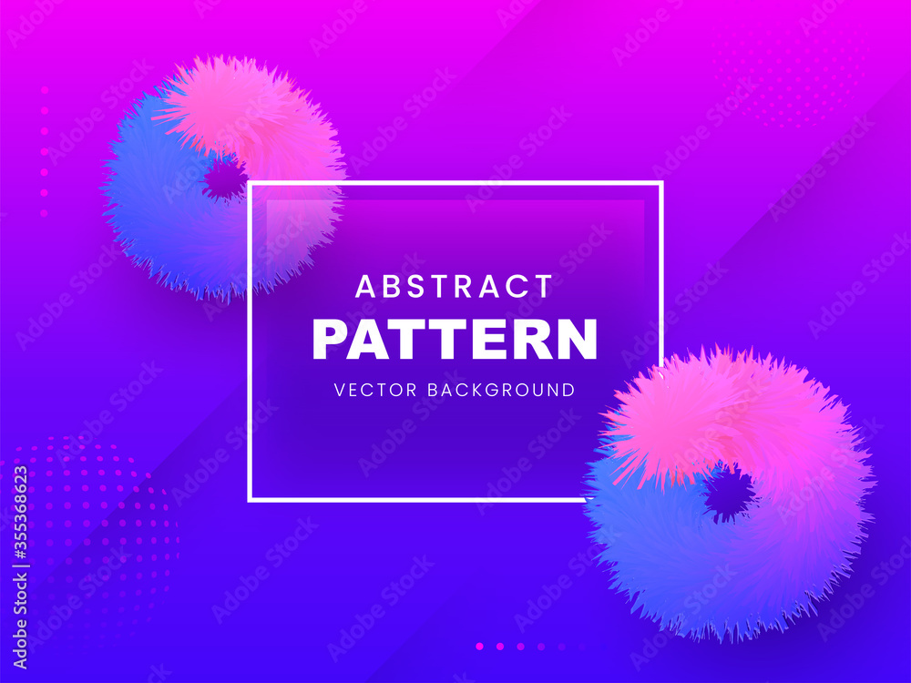 Poster abstract gradient pattern background with round shape fluffy.