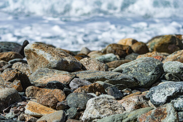 rocks and sea
