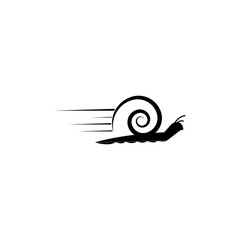 Speed snail logo template vector © amin