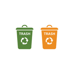 trash can icon vector design template
