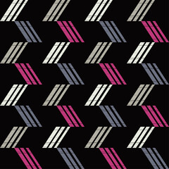 Seamless pattern. Geometry. Design with manual hatching. Textile. Ethnic boho ornament. Vector illustration for web design or print.