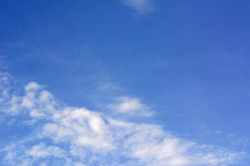 Naklejka na ściany i meble Blue sky with cloud. Nature background landscape.