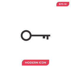 Key vector icon, simple sign for web site and mobile app.