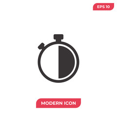 Stopwatch vector icon, simple sign for web site and mobile app.