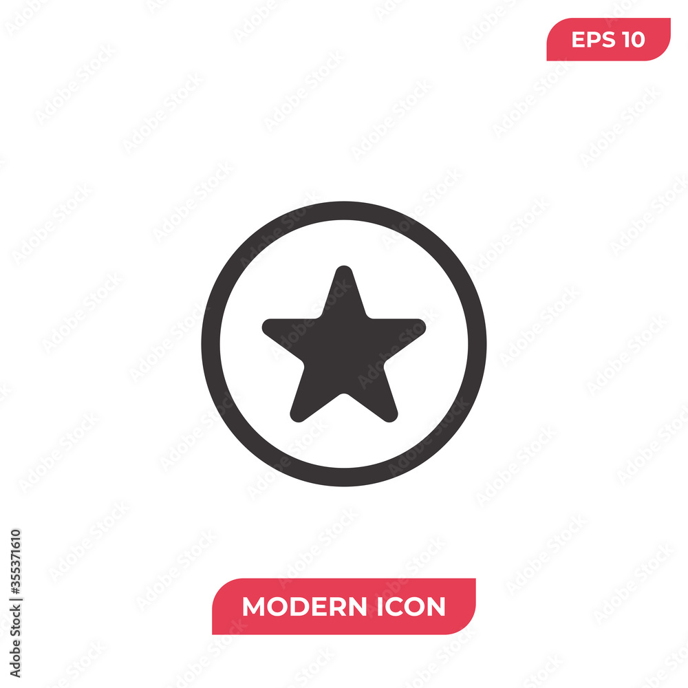 Sticker Star vector icon, simple sign for web site and mobile app.