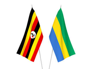 Uganda and Gabon flags