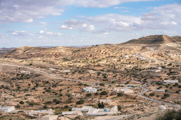 The Dahar, southern region of tunisia, land of ksour, beginning of the sahara
