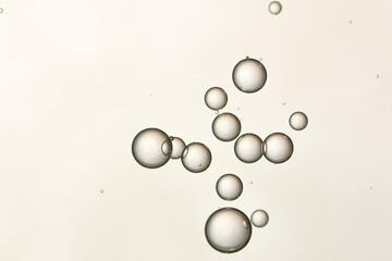 Light golden bubbles