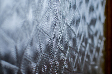 texture glass. clear glass with a pattern
