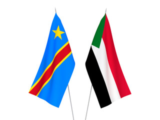 Democratic Republic of the Congo and Sudan flags