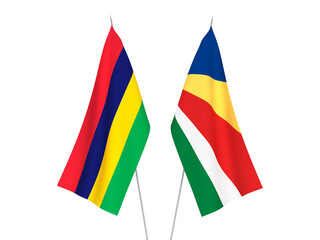 Seychelles and Republic of Mauritius flags