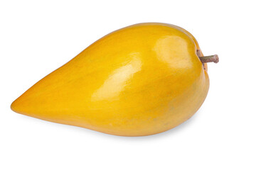 Egg fruit, Canistel, Yellow Sapote isolated on a white background.