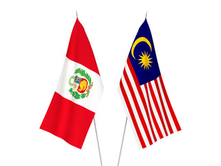 Malaysia and Peru flags