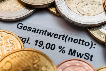 Kaufbeleg, Mehrwertsteuer 19% und Mehrwertsteuersenkung Coronakrise