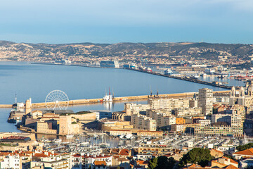 France, Marseille, view over Marseille