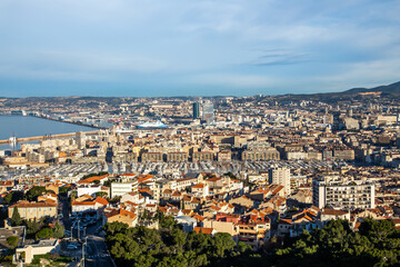 Fototapeta na wymiar France, Marseille, view over Marseille