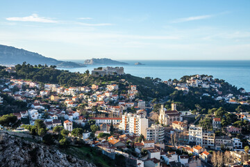 Fototapeta na wymiar France, Marseille, view over Marseille