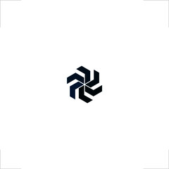 Obraz premium spin logo geometric rolling design