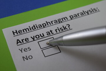 Questionnaire about health problem