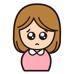 泣き顔をする女性