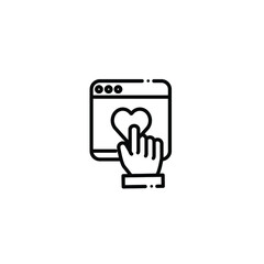 Social media icon to use for web and mobile UI.