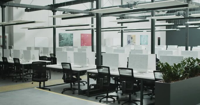 Rental office for IT workers with covered computers