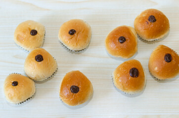 Chocolate filled bread