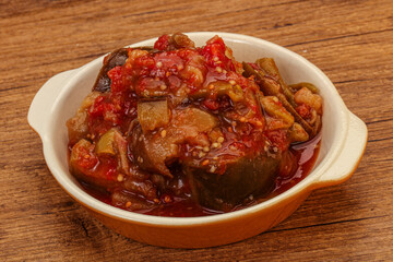 Caucasian vegan cuisine - ajapsandali with vegetables