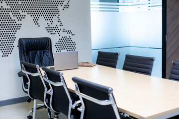 Conference room, conference room, office room, work chair, desk, notebook