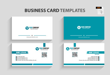 Fototapeta na wymiar Simple Professional Business Cards - Corporate Identity Template.