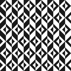 Seamless geometric abstract pattern with hexagon composition