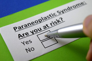 Obraz premium Questionnaire about health problem