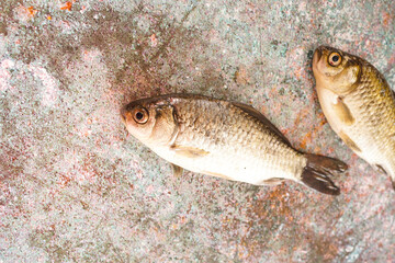 Fresh ingredients crucian carp