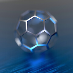 Naklejka premium 3D illustration with geometric shape