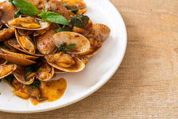 Stir Fried Clams with Roasted Chilli Paste