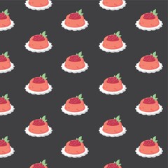 background with fruit pudding
