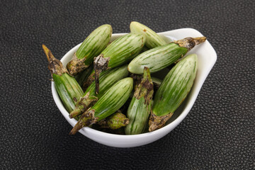 Green asian eggplant