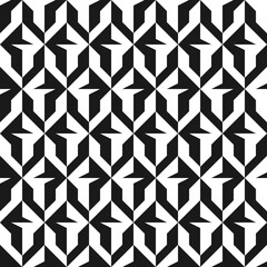 Seamless geometric abstract pattern with hexagon composition
