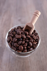 Coffee bean with scoop