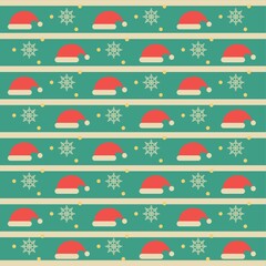 seamless santa hat background