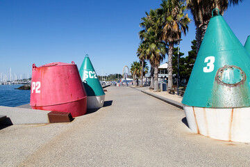 The Geelong Waterfront is a tourist and recreation area on the north facing shores of Corio Bay. The area was once part of the Port of Geelong.