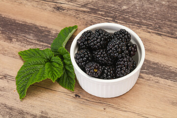 Sweet tasty ripe Blackberry heap