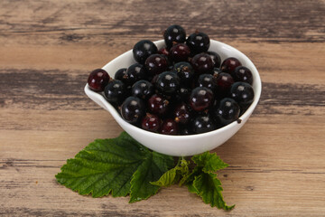 Fresh ripe sweet black currant