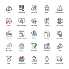 Innovative Shopping And Commerce Icons